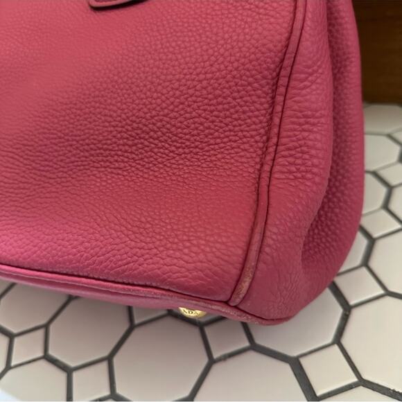 AUTHENTIC Prada $2,199 Vitello Daino Tote Begonia w/ Dustbag - Picture 10 of 11